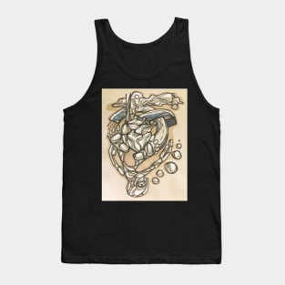 Abstract man in urban sceneario Tank Top